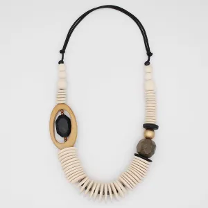 Cream Mixed Media Peyton Necklace